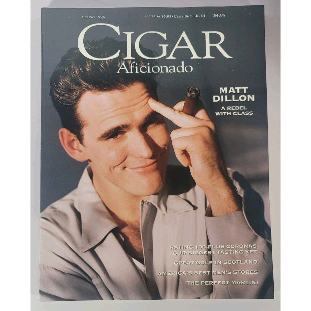 Cigar Aficionado Magazine, Matt Dillon, Spring 1996